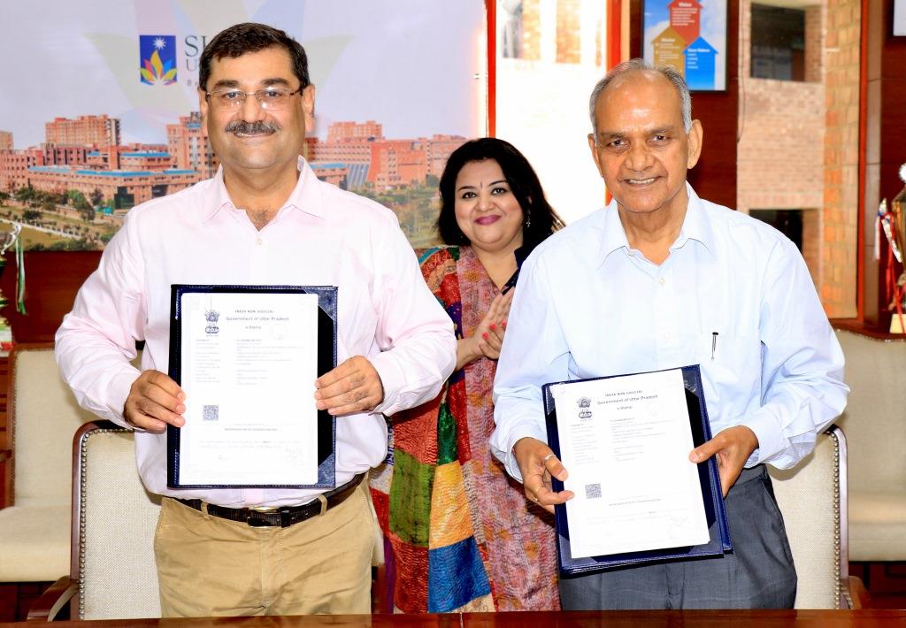 SMFE, Sharda University signed a Memorandum of Understanding (MoU) with Madi film productions on 22nd Oct 2021