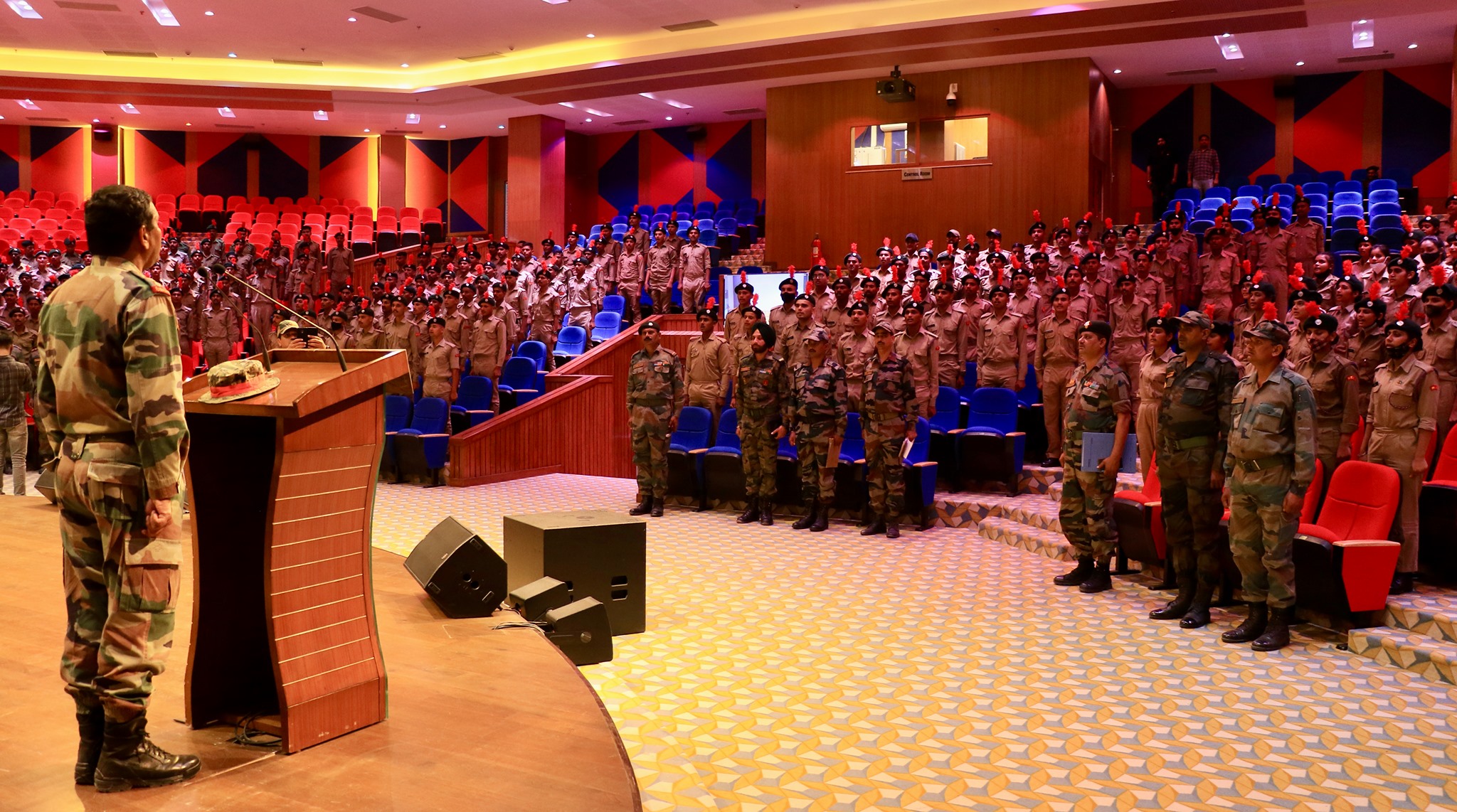 Department of Student welfare organized a Ceremony for NCC Cadets at Sharda University on 22nd Oct. 2021