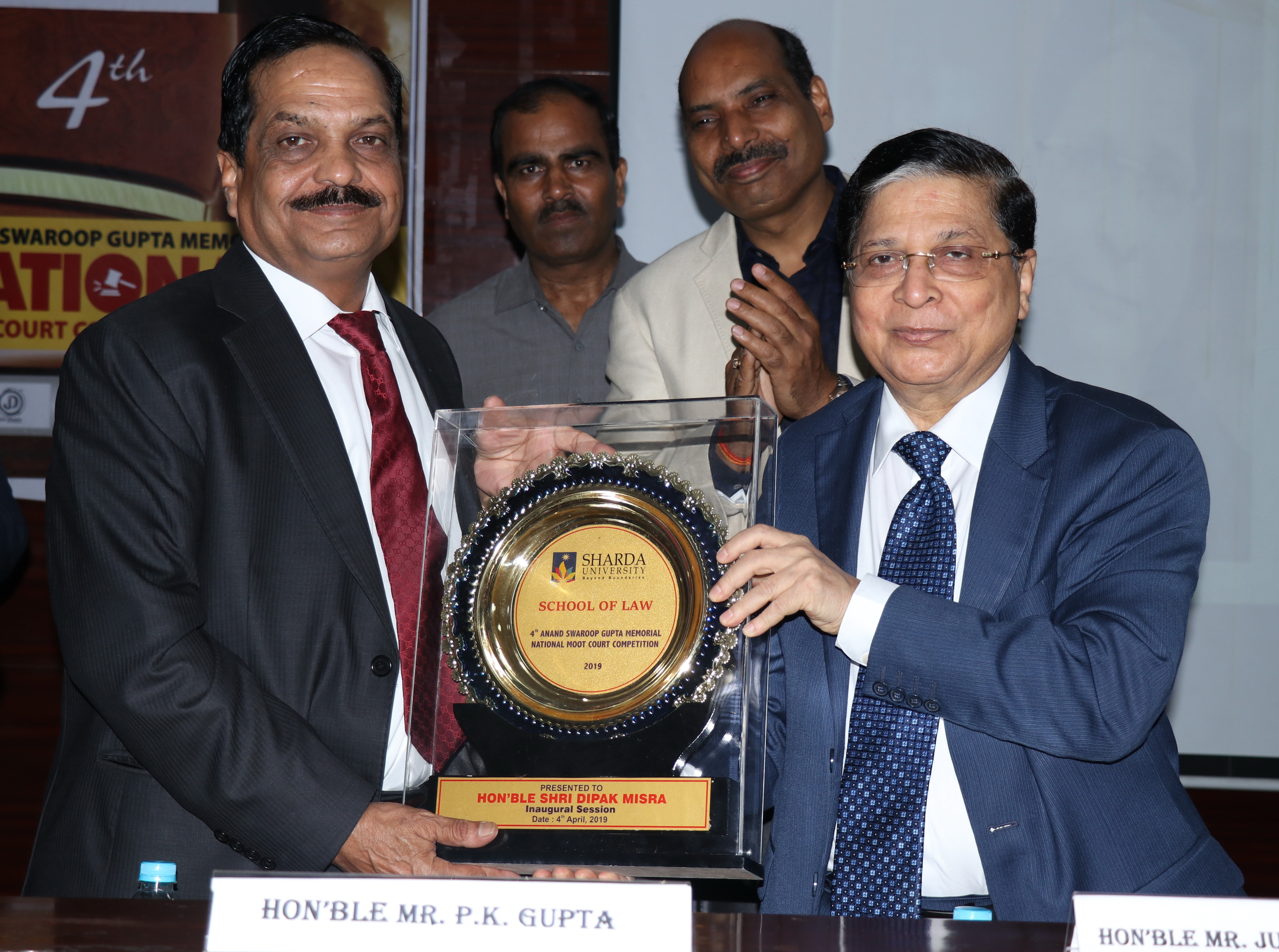 Hon'ble Mr. Justice Dipak Misra, Chief Guest in Innagural Session of 4th Anand Swaroop Gupta Memorial National Moot Court Cometition, 2019