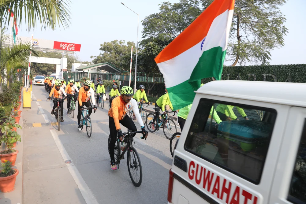 Sharda University Celebrates NCC @ 75: Mega Cyclothon