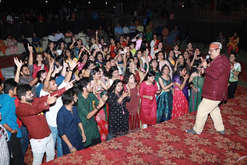 Sharda University organized Mata ki Chowki and Dandiya Night
