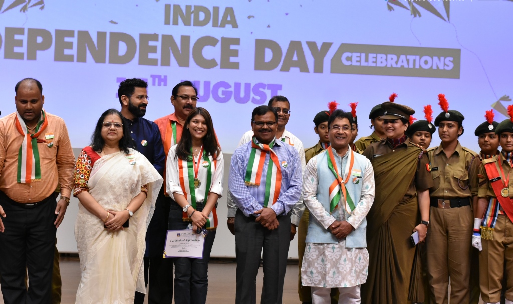 77th Independence Day Celebration at Sharda&nbsp;University