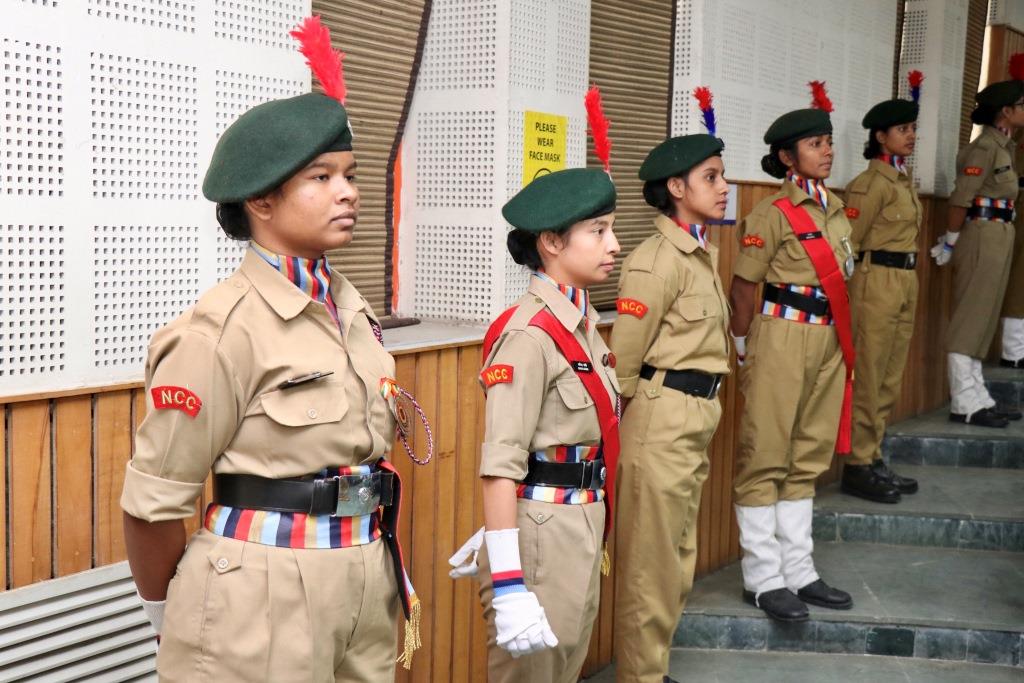 Rank ceremony of Sharda University NCC Cadets 31 UP Girls BN was held on 29 November 2022