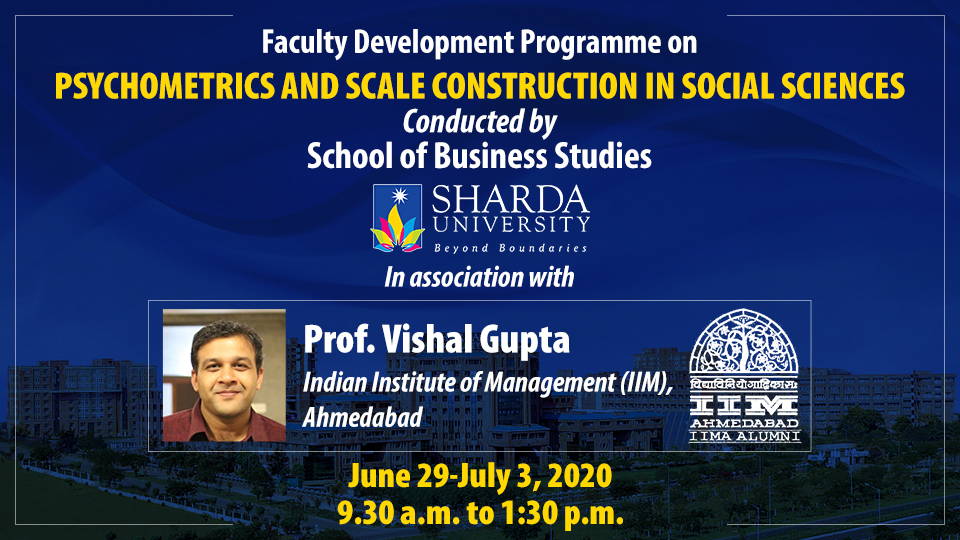 FDP on Psychometrics and Scale Construction in Social Sciences from June 29th to July 3rd, 2020