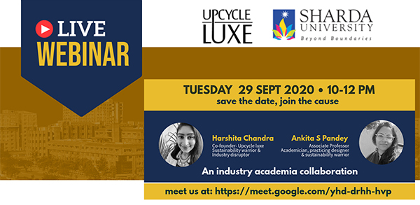 Live webinar on Sustainable Fashion- Standards &amp; certification on 29th Sept 2020