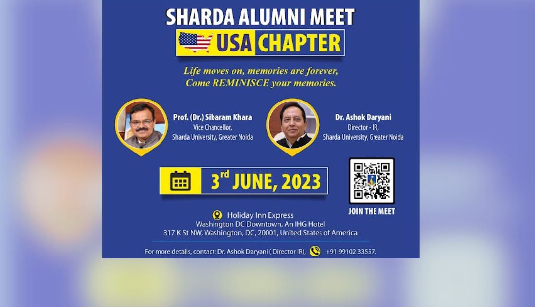 &nbsp;Alumni Meet&nbsp;in association with Sharda University Alumni Association, SUAA on&nbsp;3rd June 2023.