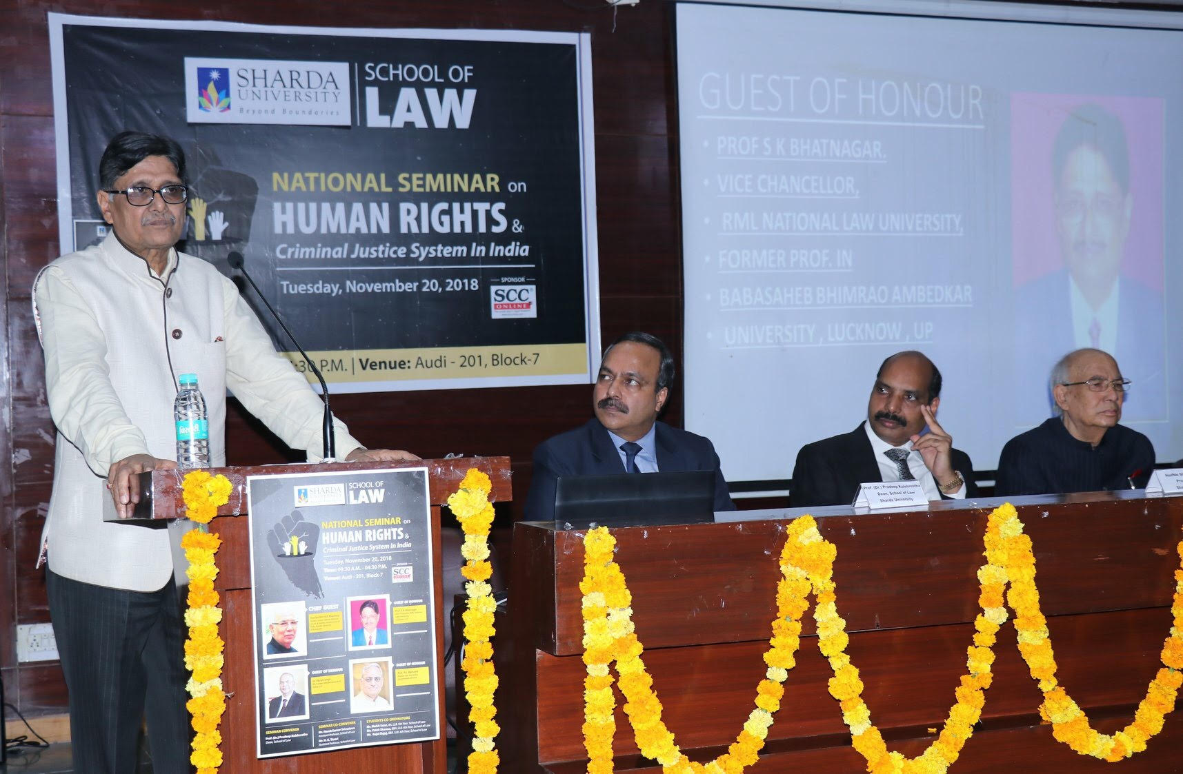 National Seminar on Human Rights and Criminal Justice System in India on 20 November 2018