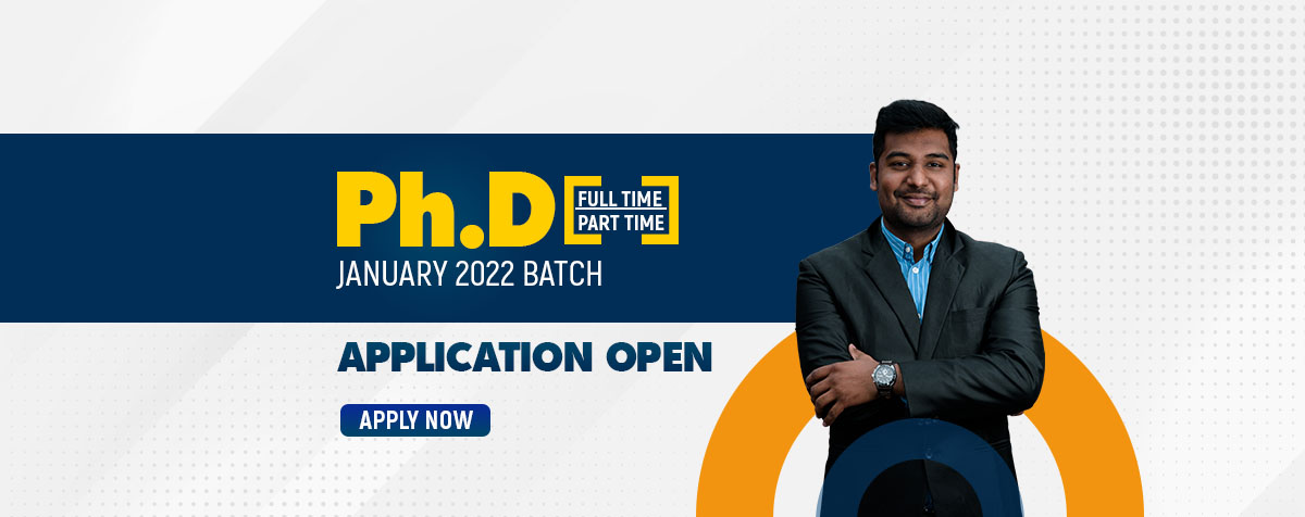 Notification for Ph.D. Entrance Test  for Jan 2022 Batch
