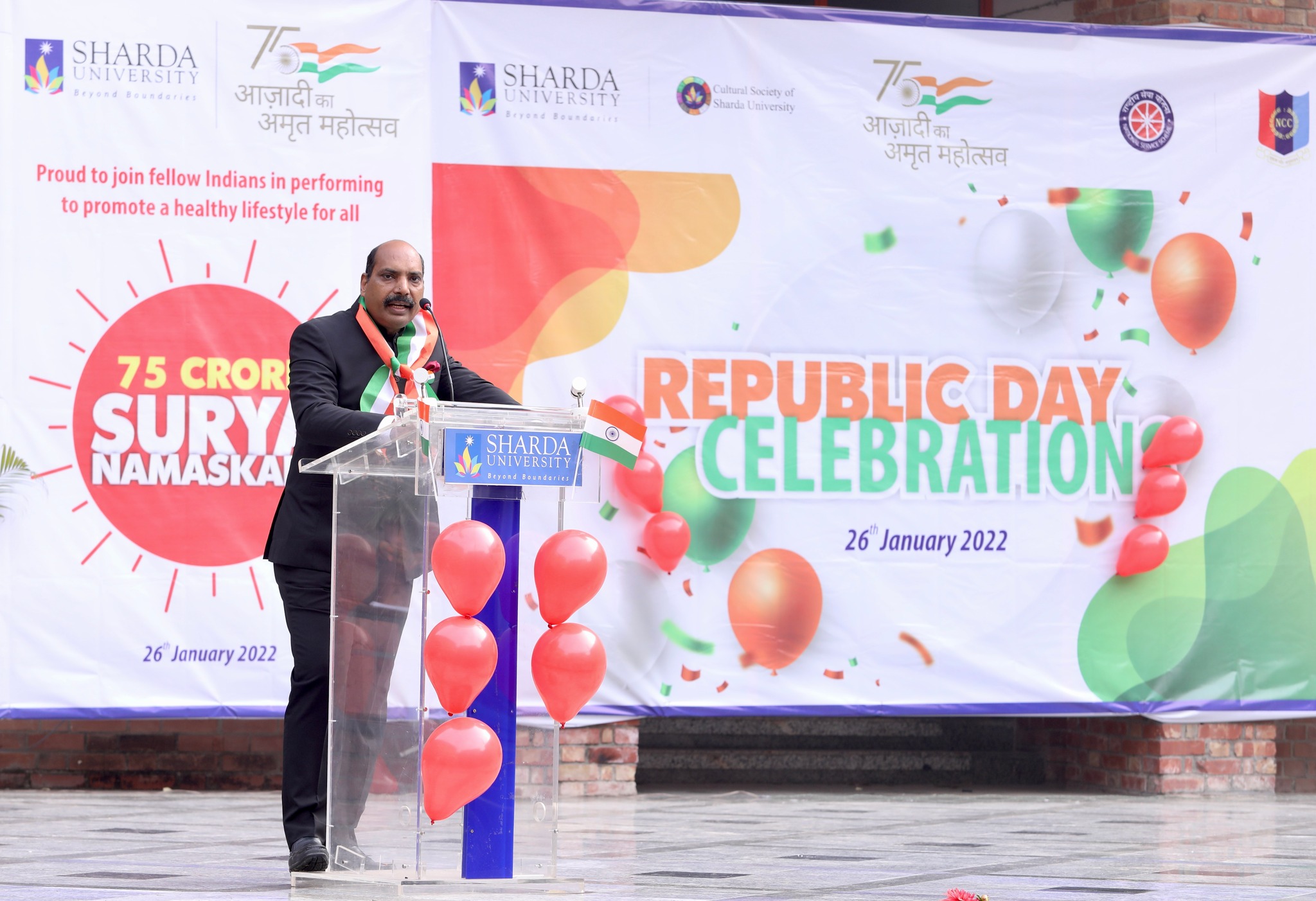 73rd Republic Day celebrations in Sharda University